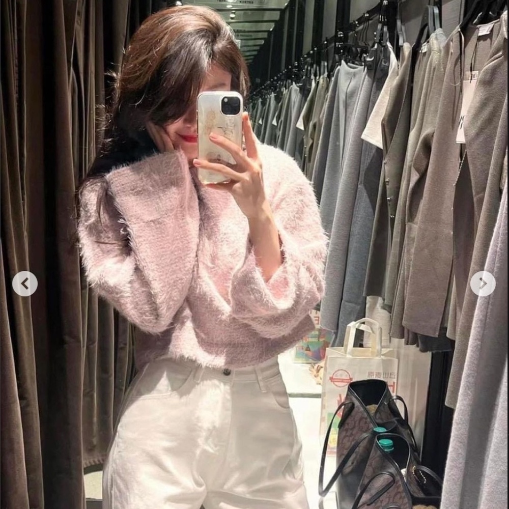ZARA FAUX FUR SWEATER NWT